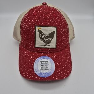 Red and Tan Coop Queen Women's Hat